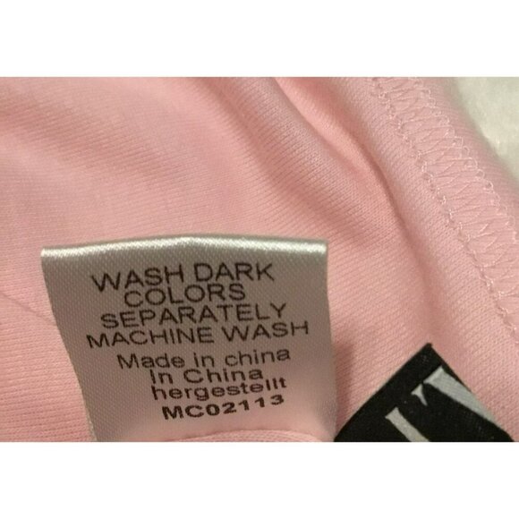 VVK Women's 2-Button Drop Shoulder Oversize V-Neck Hoodie Sz Large Light Pink - Picture 9 of 9